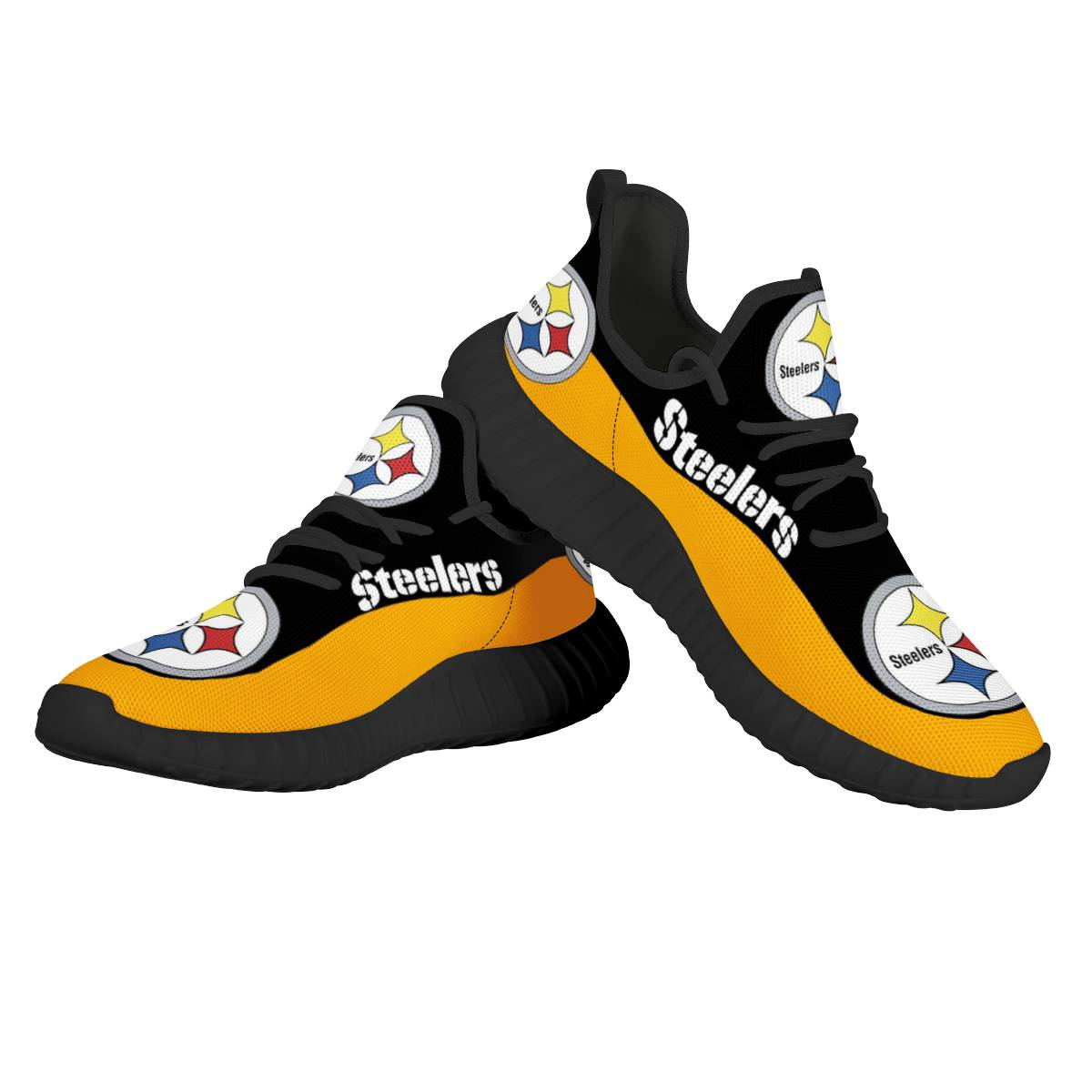 Women's NFL Pittsburgh Steelers Mesh Knit Sneakers/Shoes 007